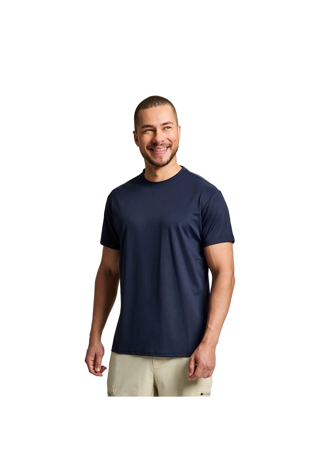 Tech Pique Erkek Mavi Tişört ERKEK T-SHIRT A112005S01