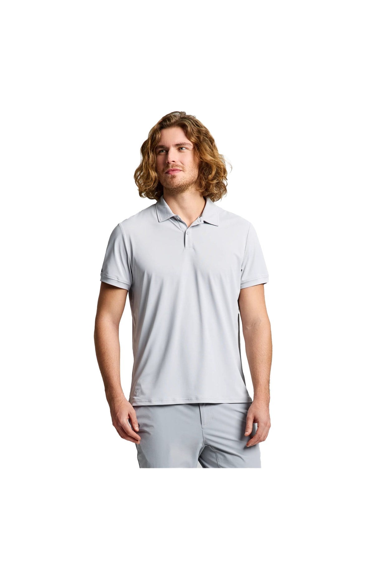 Tech Pique Polo Ss Erkek Gri Tişört ERKEK T-SHIRT A108006S01