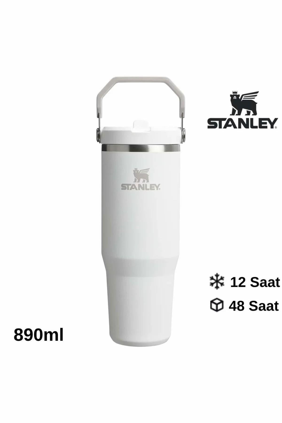 The IceFlow Flip Straw 2.0 Tumbler Pipetli Termos Bardak 0,89 LT / 30Oz Beyaz 10-12043-069