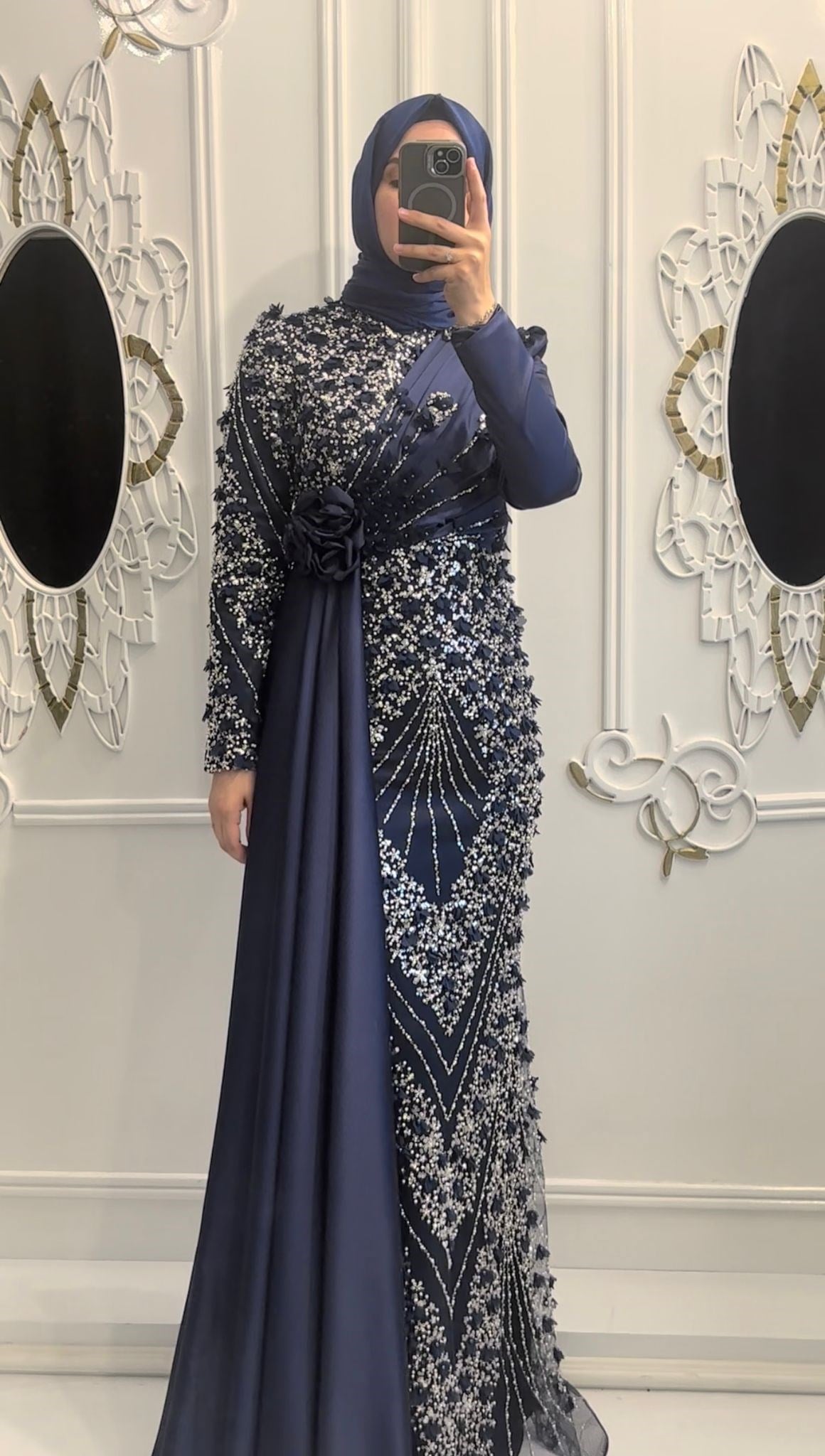 Açelya Abiye Lacivert