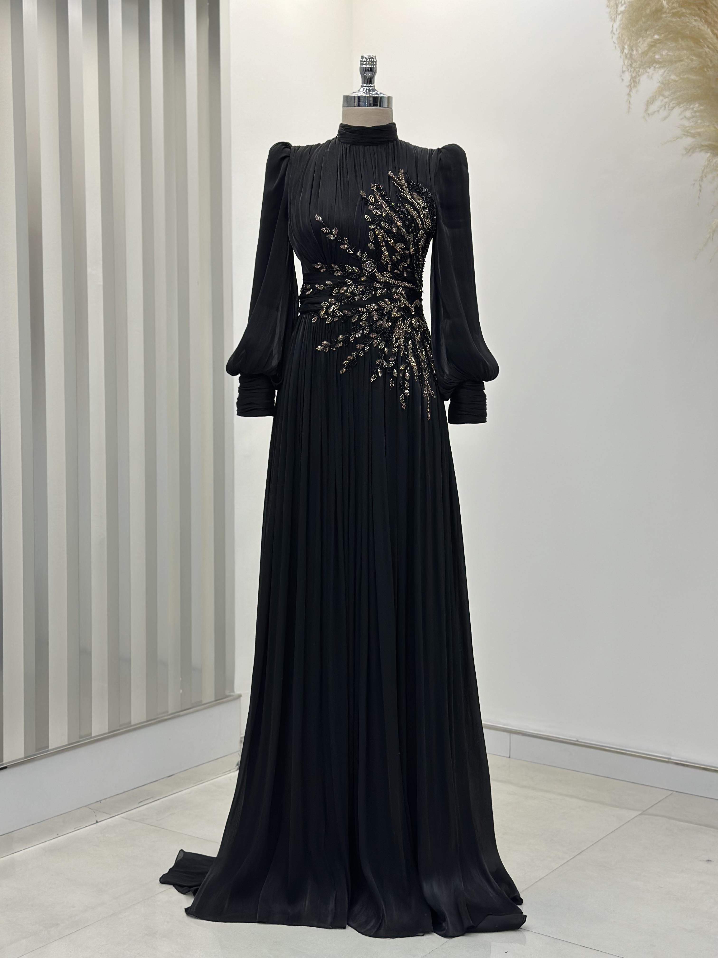 Astoria Abiye Siyah-Gold