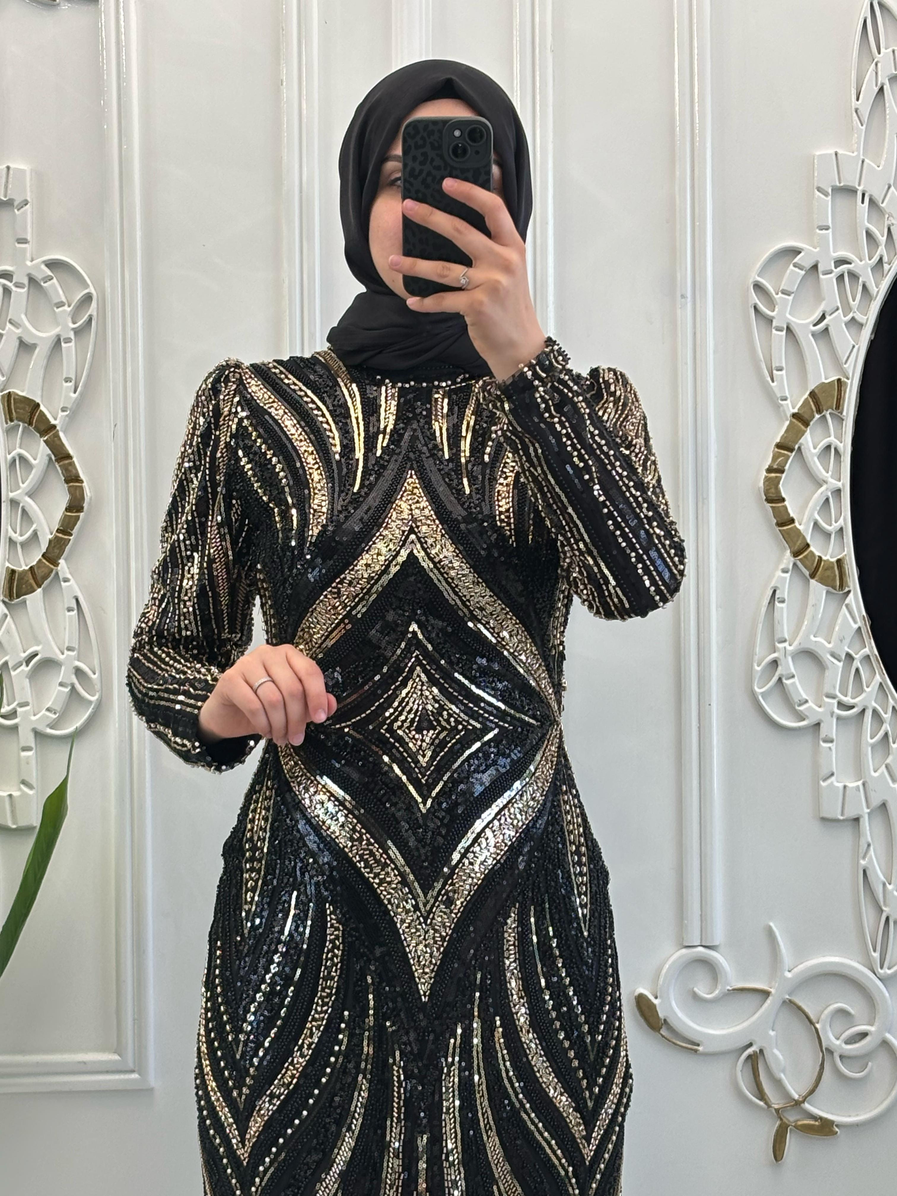 Ayla Abiye Siyah