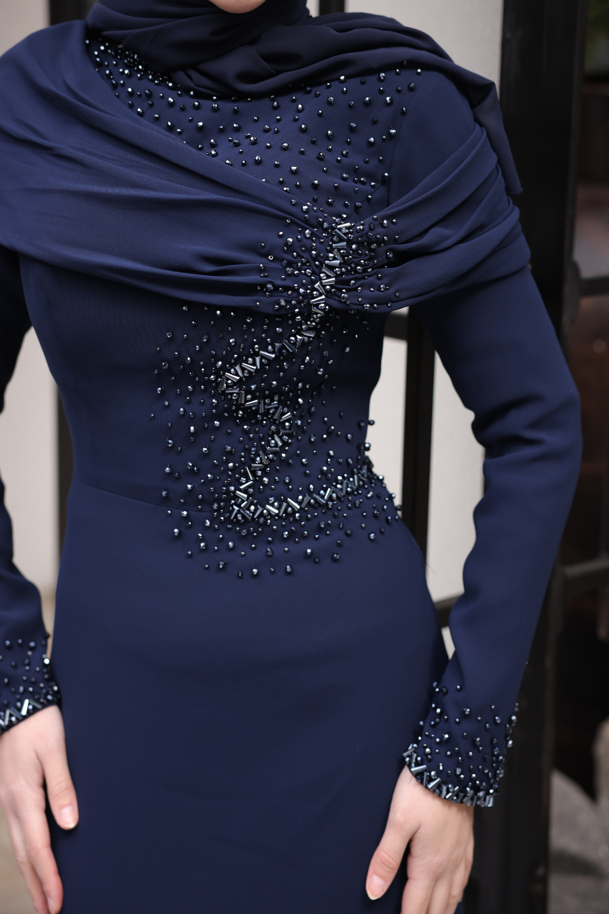 Dicle Abiye Lacivert