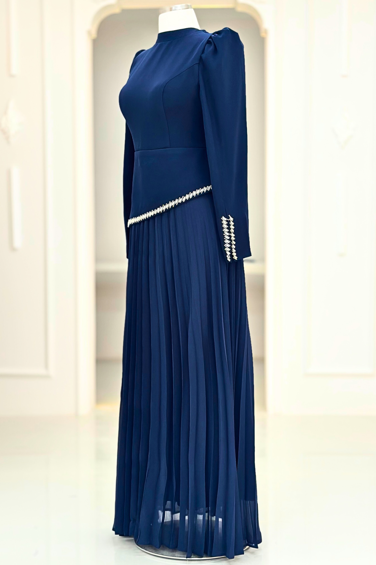 Efsun Abiye Elbise Lacivert