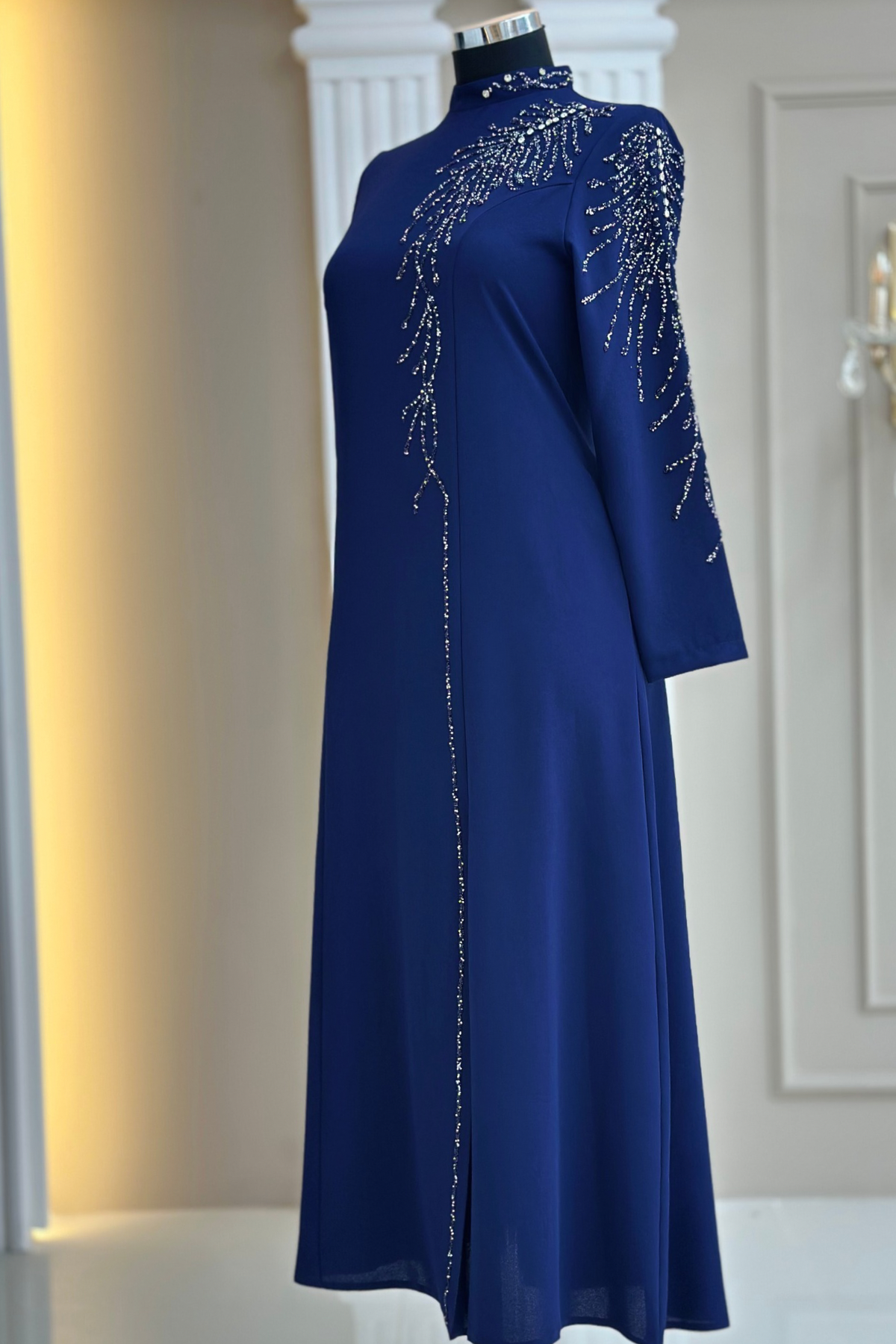 Elisa Abiye Elbise Lacivert