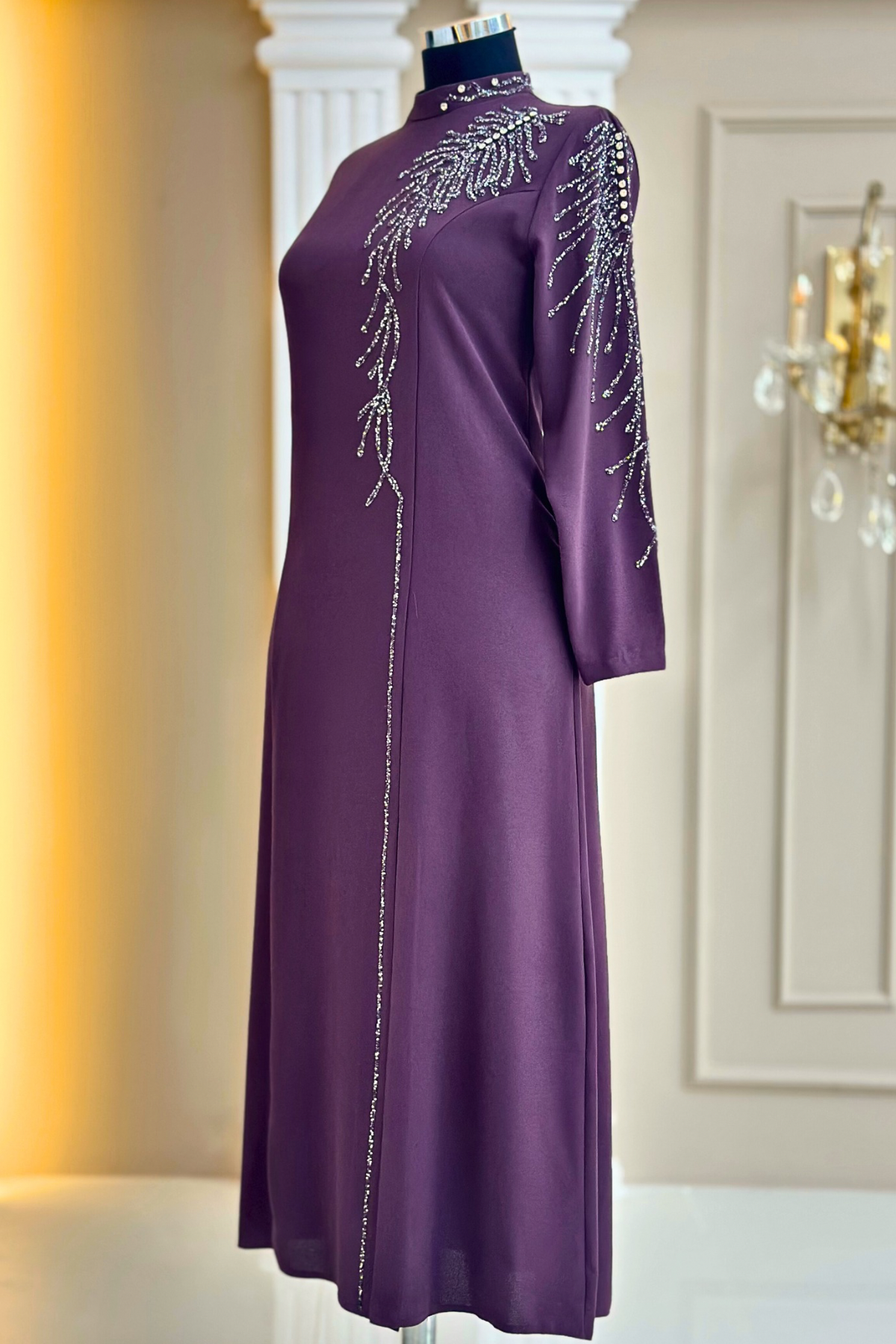 Elisa Abiye Elbise Violet