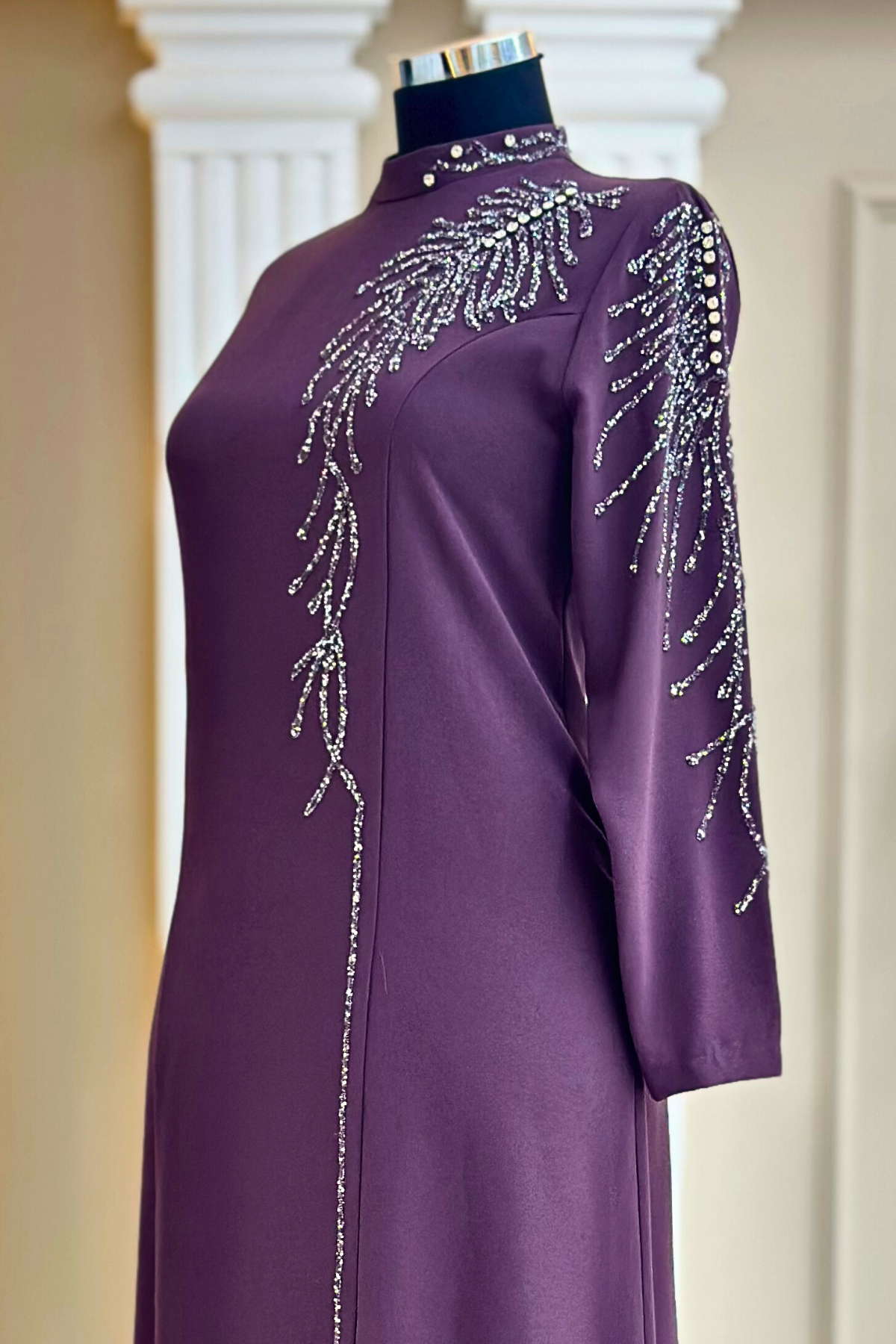 Elisa Abiye Elbise Violet