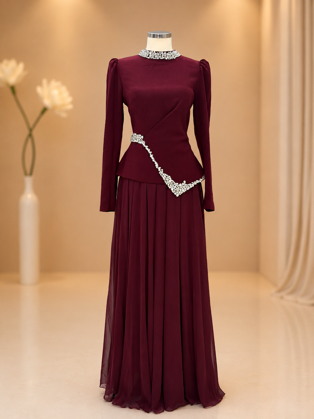 Esme Abiye Bordo