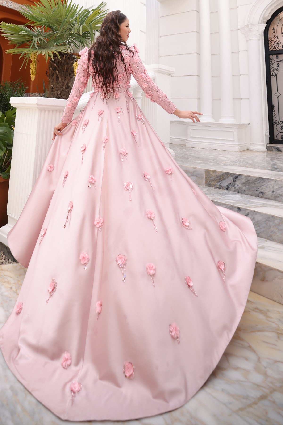 Gülnihal Abiye Pudra Pembe