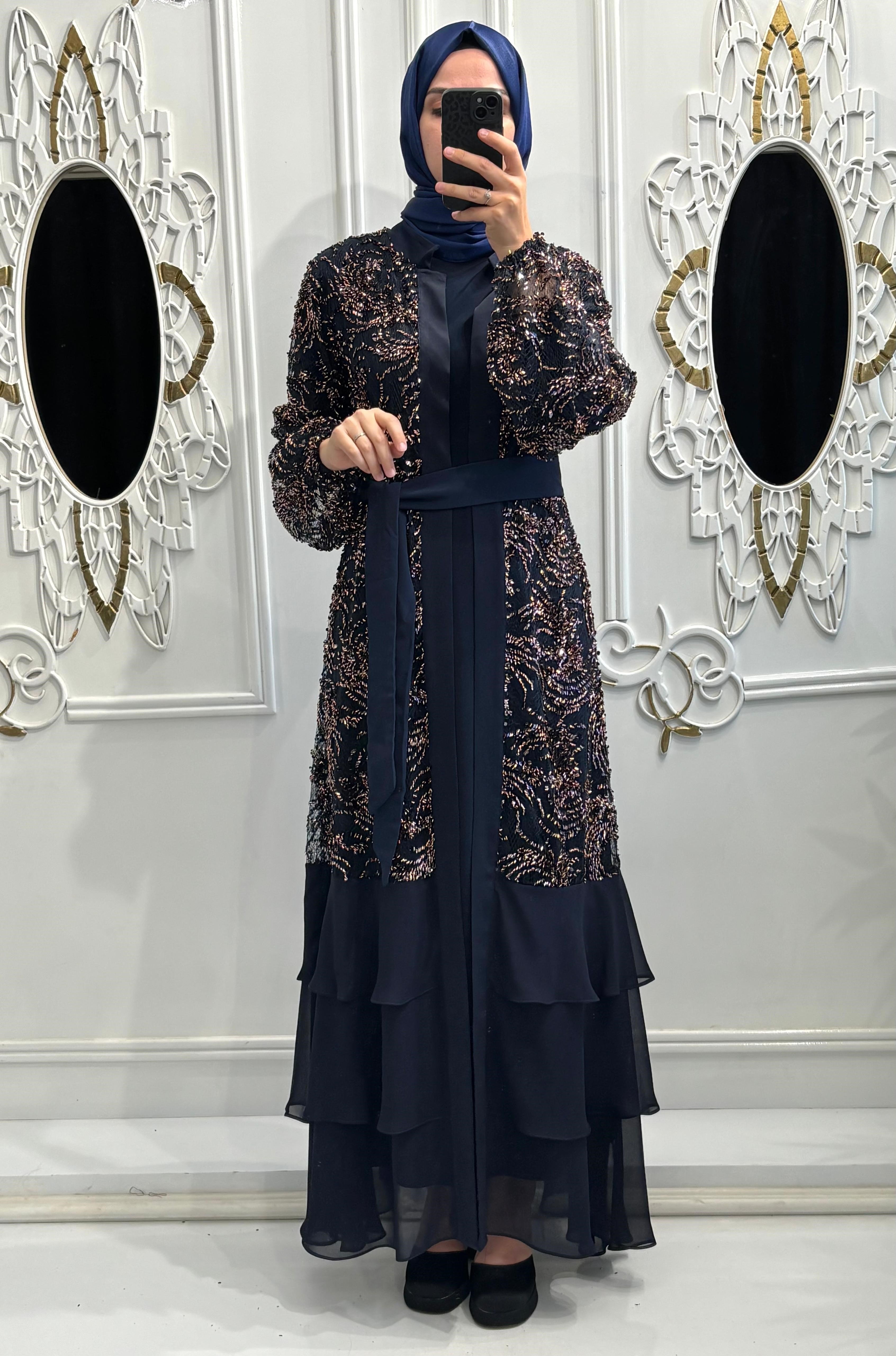 Kayra Abaya Lacivert