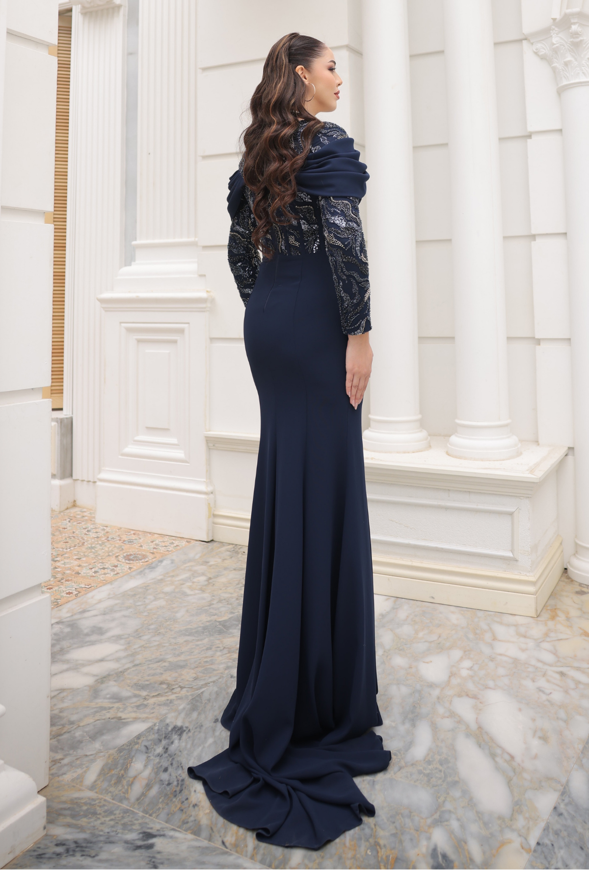 Melek Abiye Lacivert