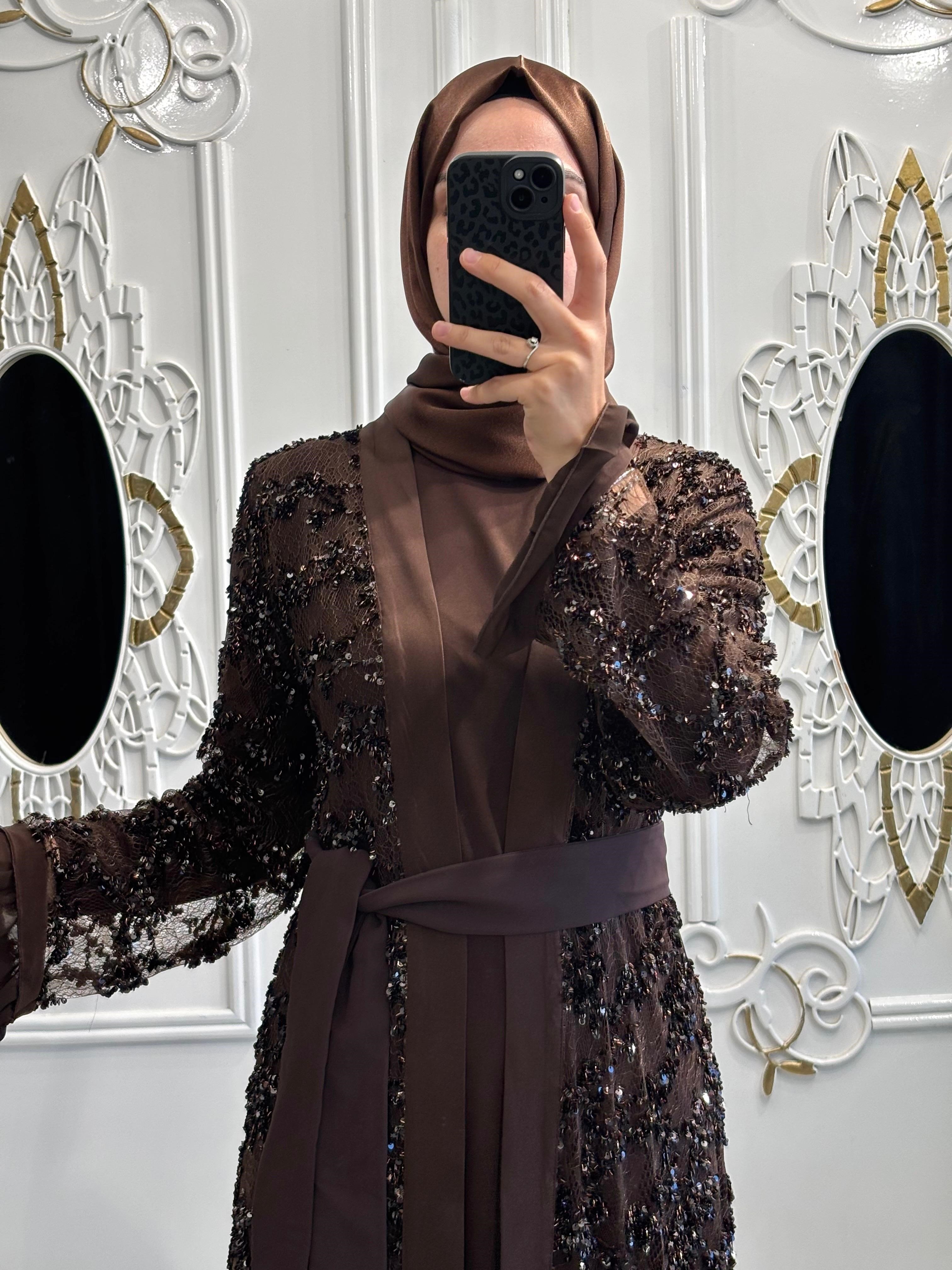 Nova Abaya Kahverengi