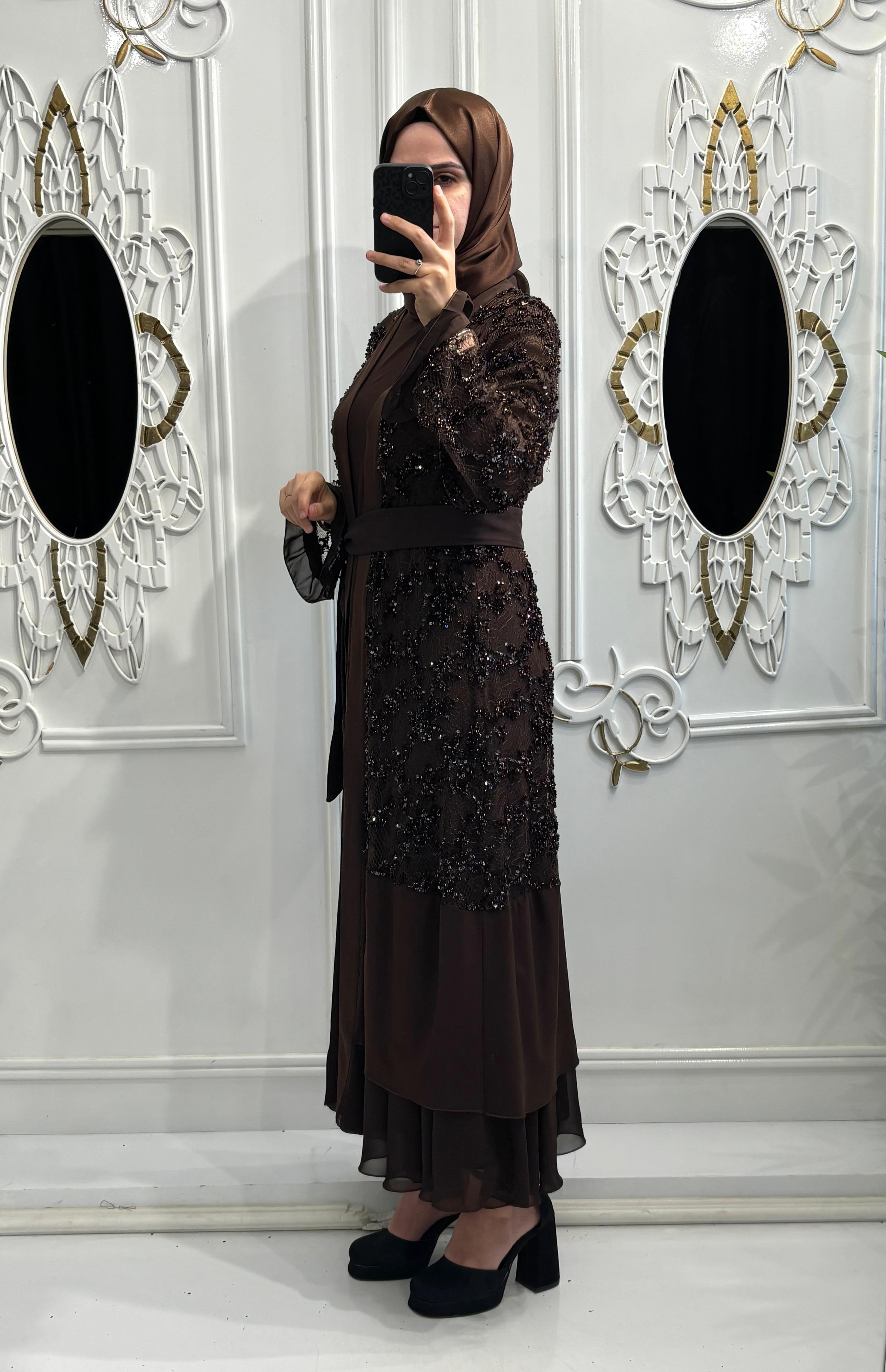 Nova Abaya Kahverengi