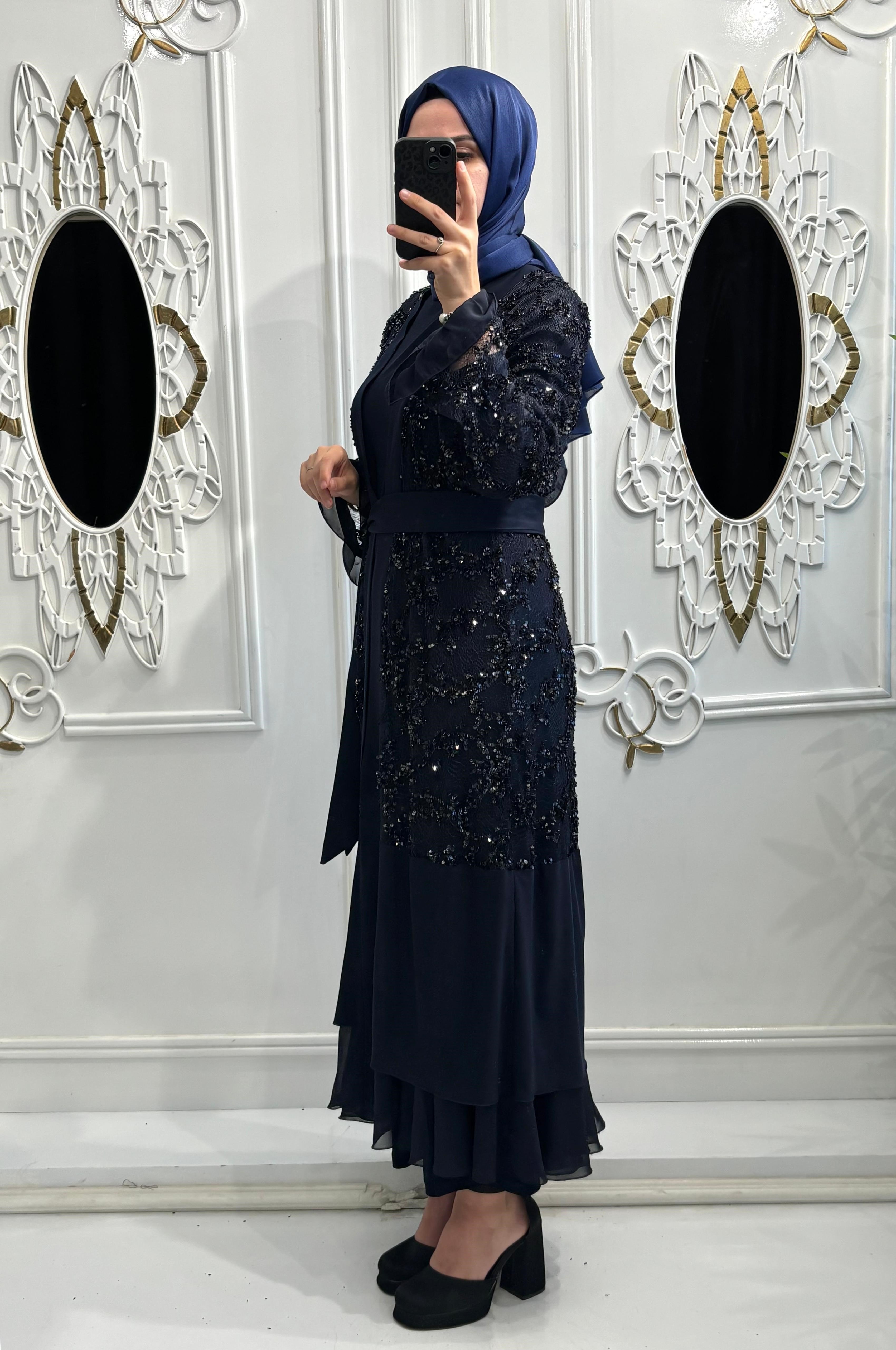 Nova Abaya Lacivert