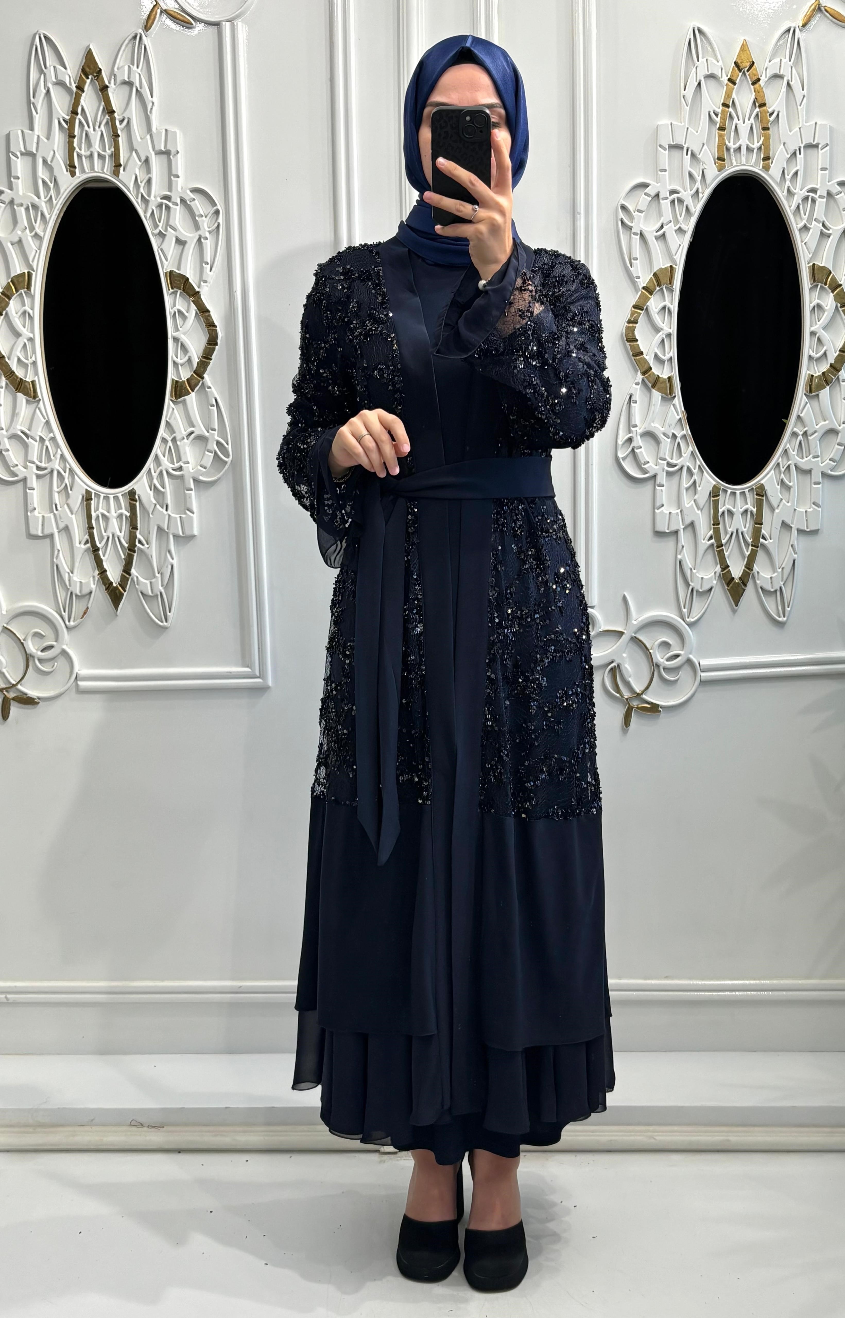 Nova Abaya Lacivert