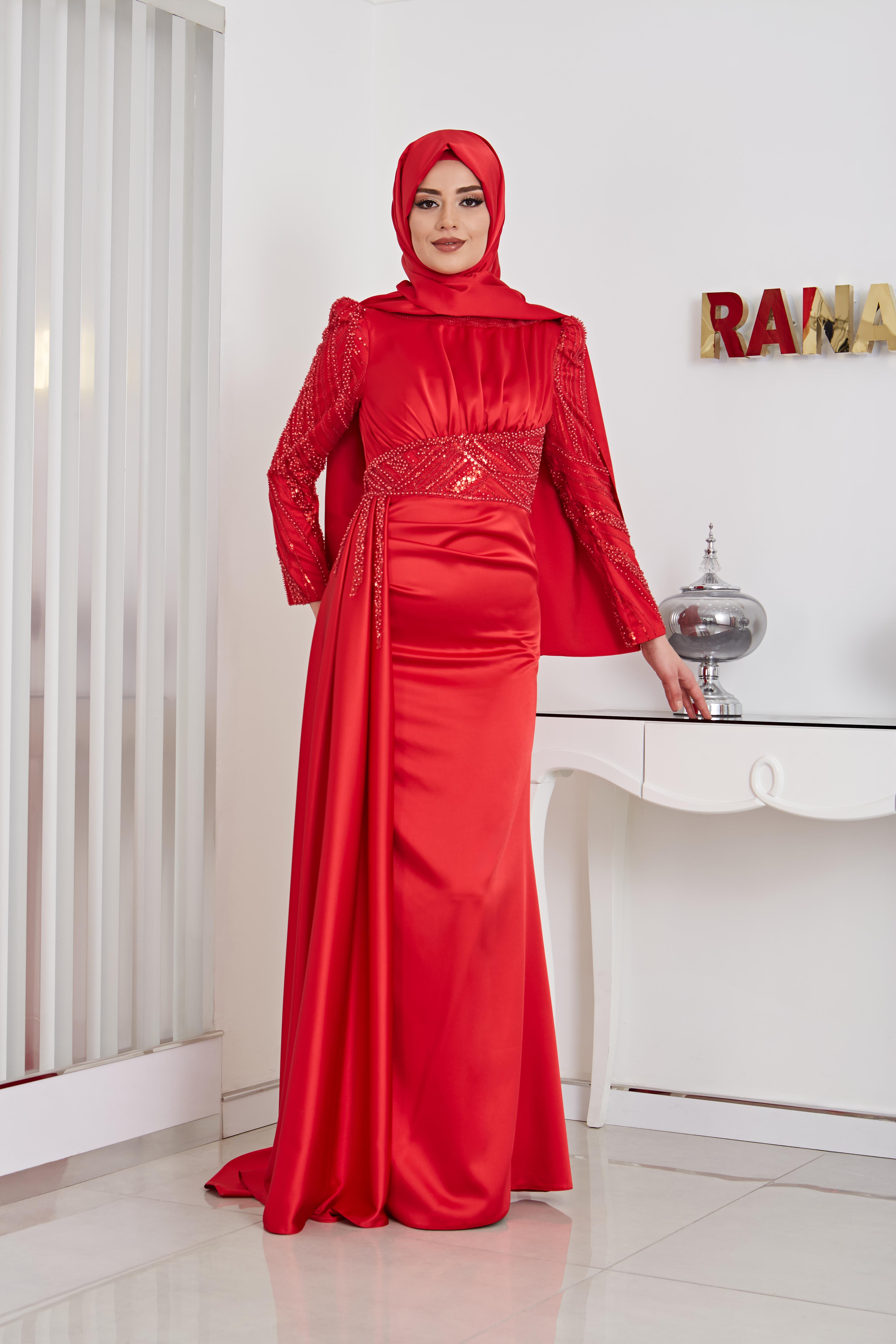  Sırma Abiye Kırmızı