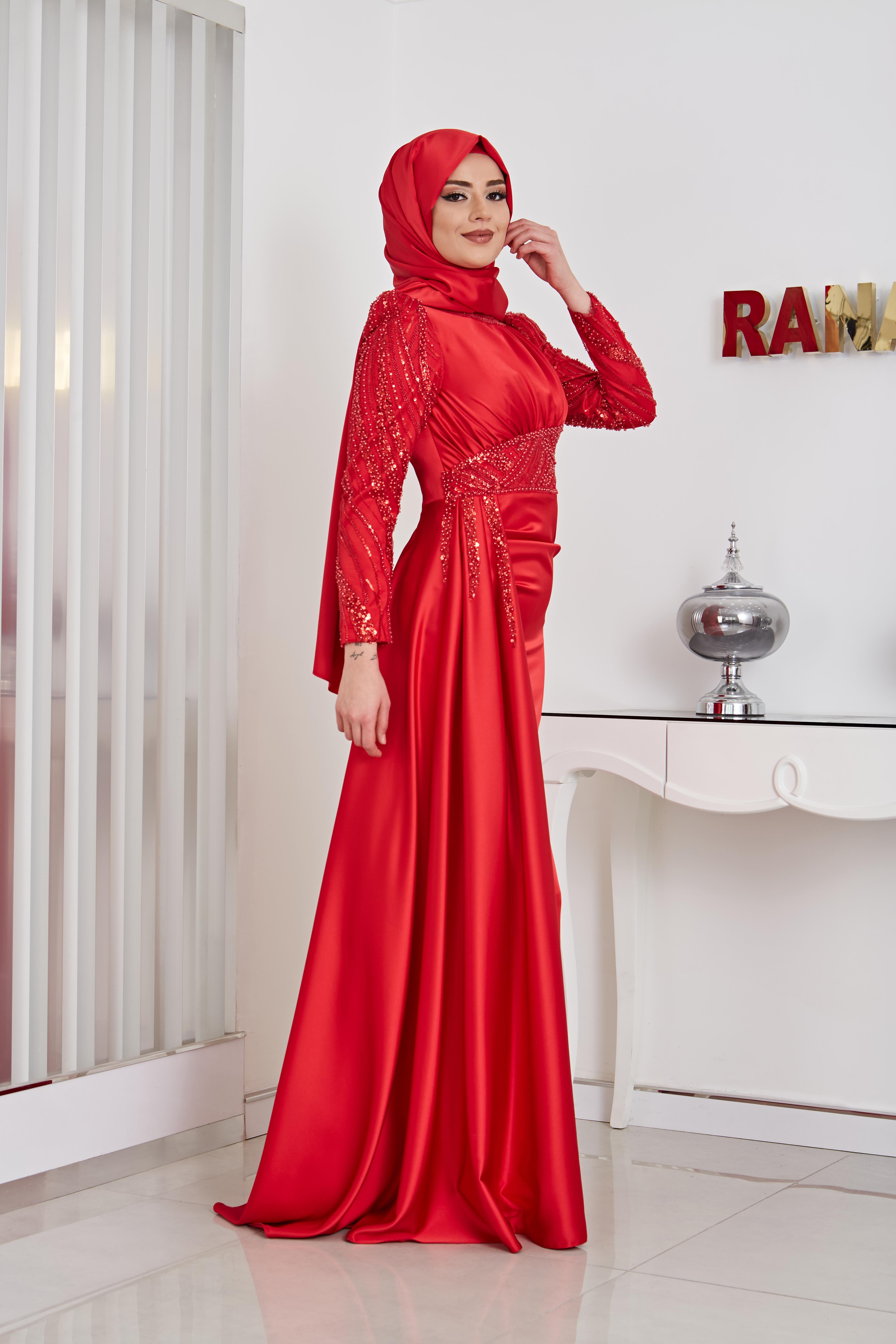  Sırma Abiye Kırmızı