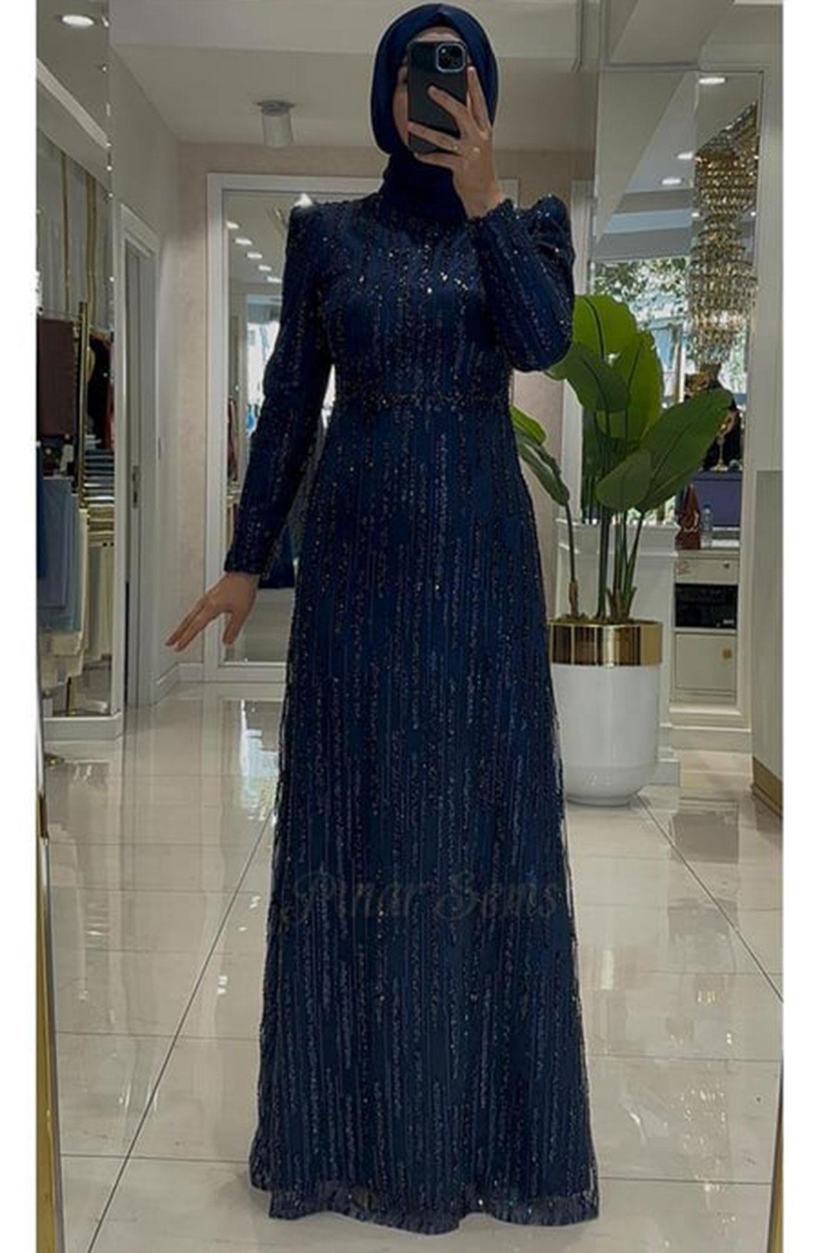 Verda Abiye Lacivert