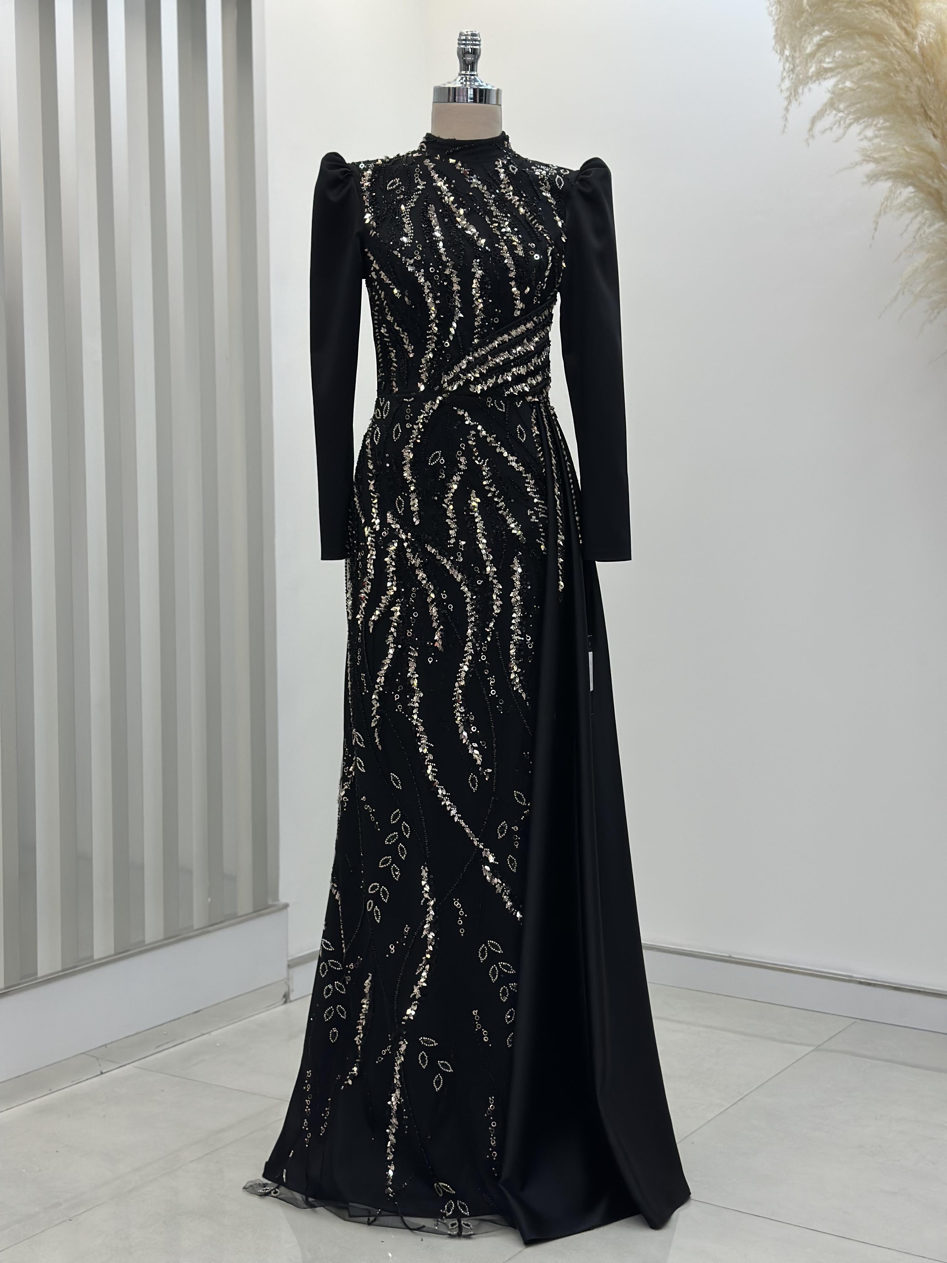 Verona Abiye Siyah-Gold