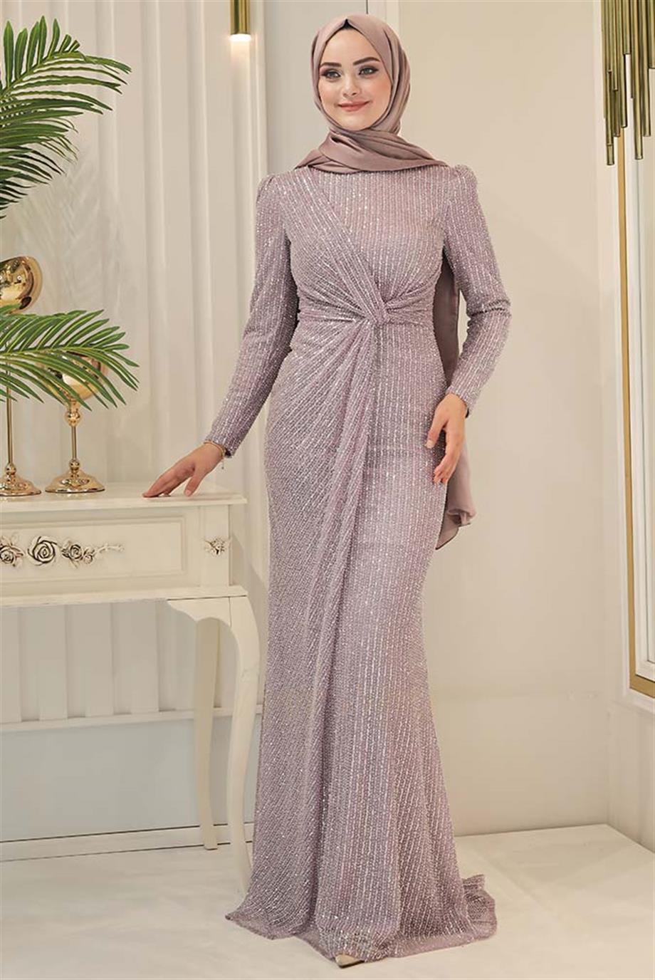 Yeni Efser Abiye Lila