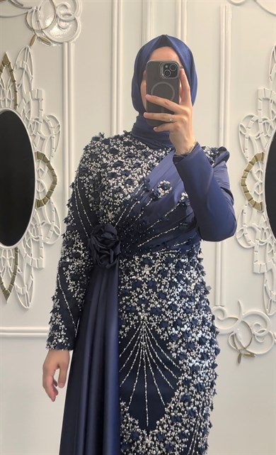 Açelya Abiye Lacivert