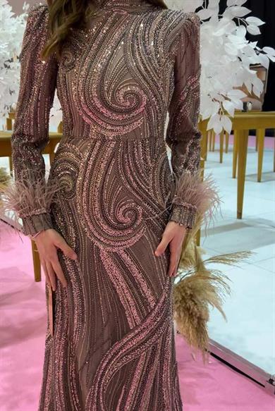 Akasya Abiye Kahverengi