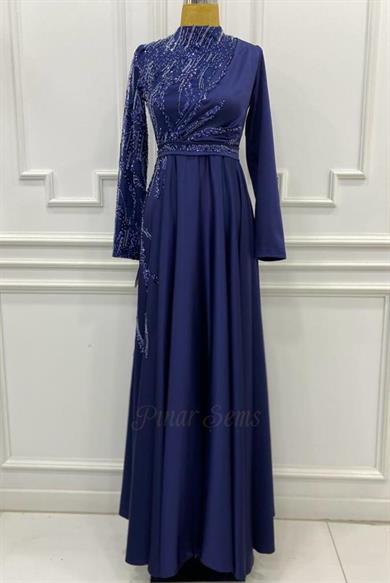 Akgül Abiye Lacivert