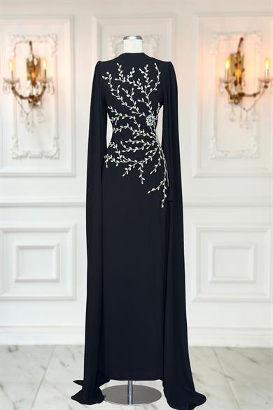 Alya Tesettür Abiye Siyah