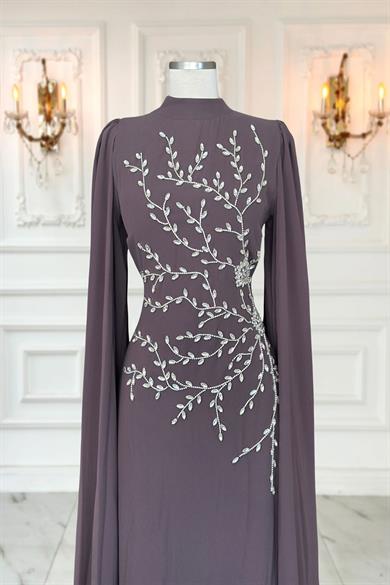 Alya Tesettür Abiye Vizon