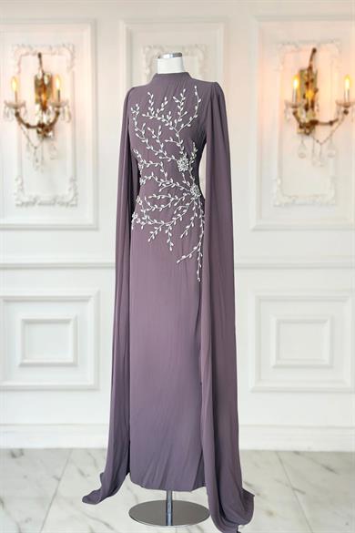 Alya Tesettür Abiye Vizon