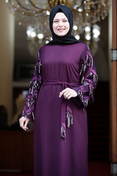 Amine Hüma  - Destan Dress Purple