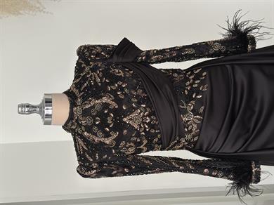 Anabel Abiye Siyah Gold