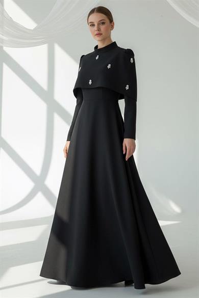 Aria Tesettür Abiye Siyah