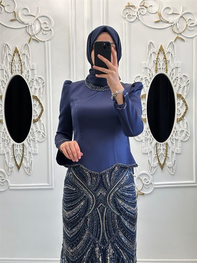 Berceste Abiye Lacivert