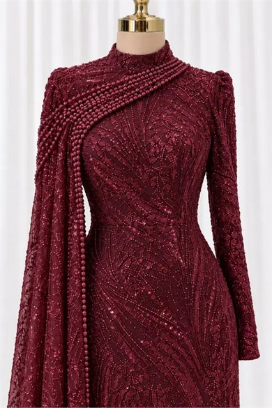 Berf Abiye Bordo