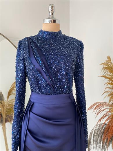 Berra Balık Abiye Lacivert