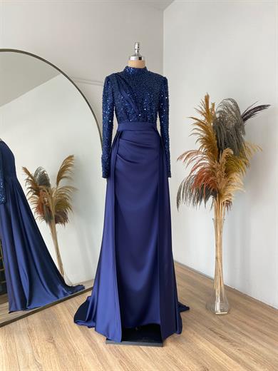 Berra Balık Abiye Lacivert