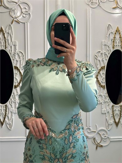 Buket Abiye Mint