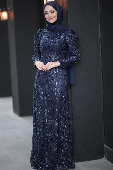 Damla Abiye Lacivert