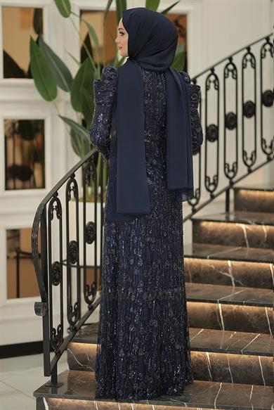 Damla Abiye Lacivert