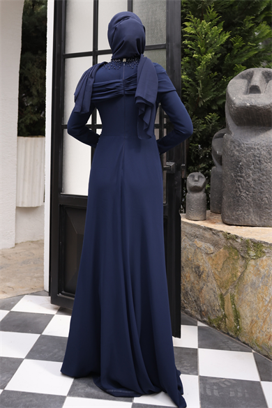 Dicle Abiye Lacivert