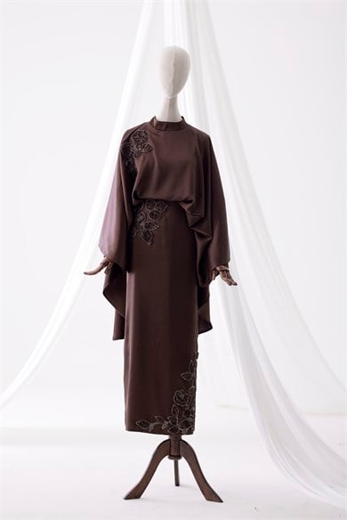 Elegant Abiye Kahverengi