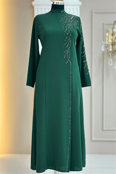 Elisa Abiye Elbise Zümrüt