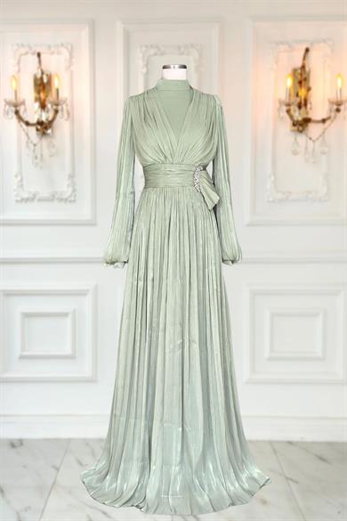 Feray Abiye Elbise Mint