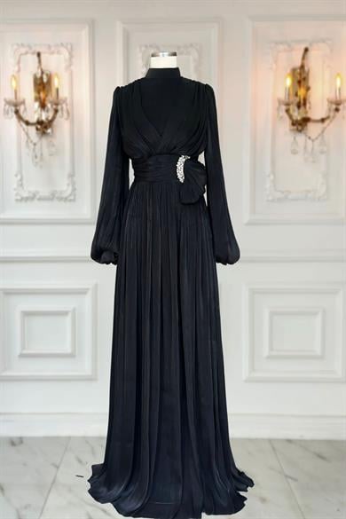 Feray Abiye Elbise Siyah