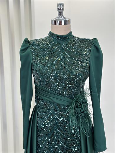 Flowers Abiye Zümrüt