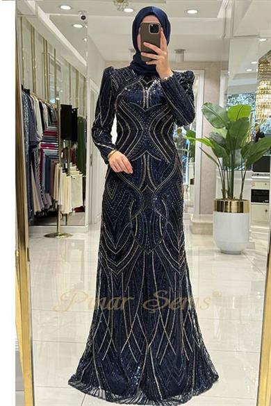 Gökçe Abiye Lacivert