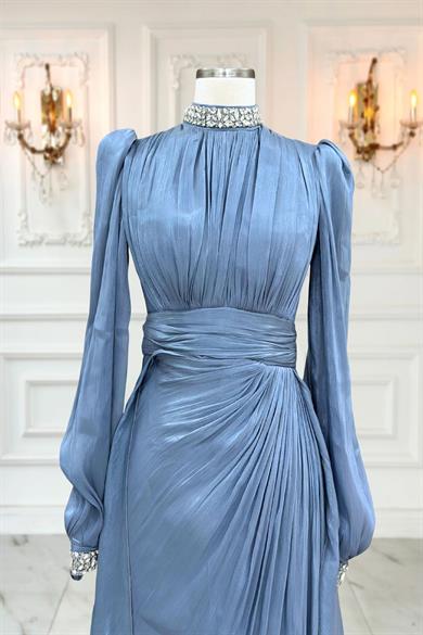 Gözde Abiye Elbise İndigo