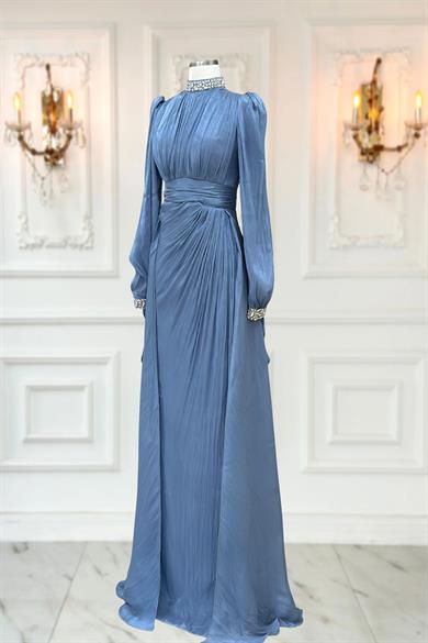 Gözde Abiye Elbise İndigo