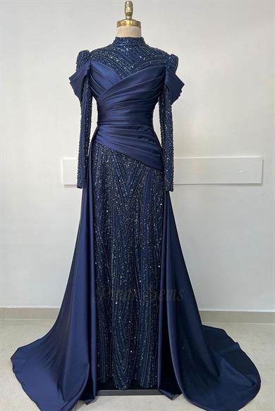 Handan Abiye Lacivert